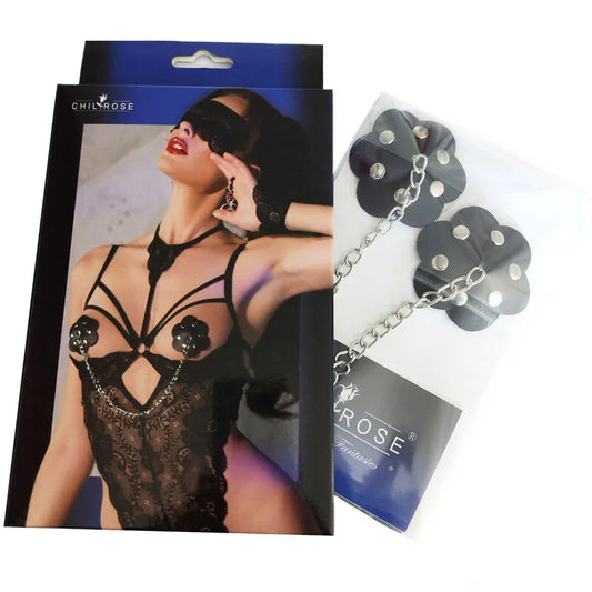 CHILIROSE - CR 4675 NIPPLE COVERS BLACK - Happytoys Sexshop: online sex shop for Feeling Happy & Easy 😊 - Discreet geleverd