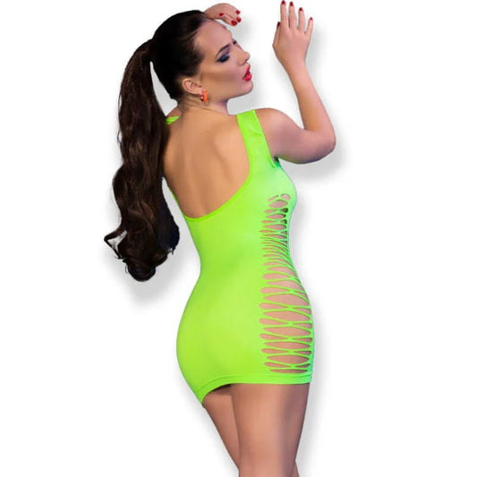 CHILIROSE - CR 4618 DRESS GREEN S/M - Happytoys Sexshop: online sex shop for Feeling Happy & Easy 😊 - Discreet geleverd