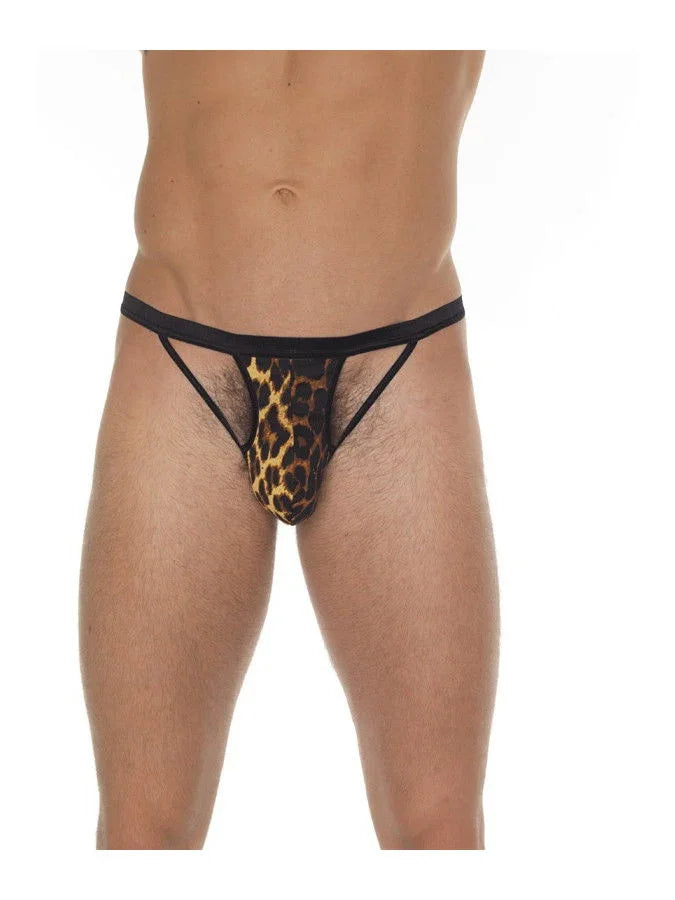 Amorable by Rimba - Open string - One Size - Luipaardprint - Happytoys Sexshop: Toys for Feeling Happy & Easy 😊 - Discreet geleverd