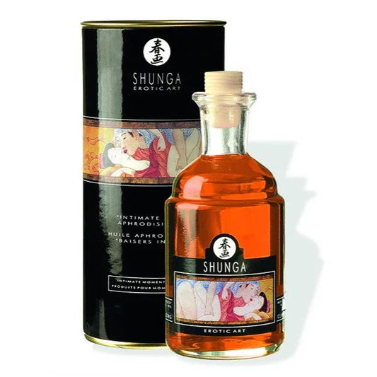 Intimate Kisses Warming Oil - Orange Fantasy 100 ml. By Shunga - Happytoys Sexshop: Toys for Feeling Happy & Easy 😊 - Discreet geleverd